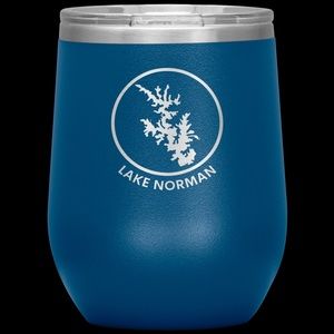 BLUE Lake Norman Insulated Wine Glass Tumbler